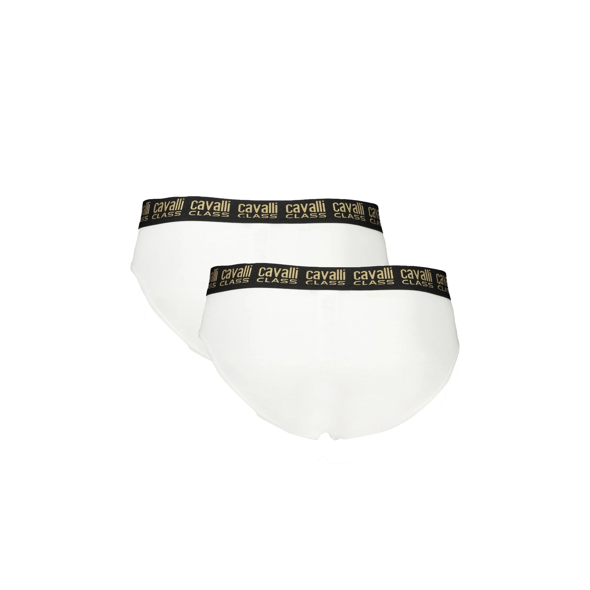 Cavalli Class Slip Uomo Bianco Bi-Pack Elastico Stampa Logo Intimo - vista 2