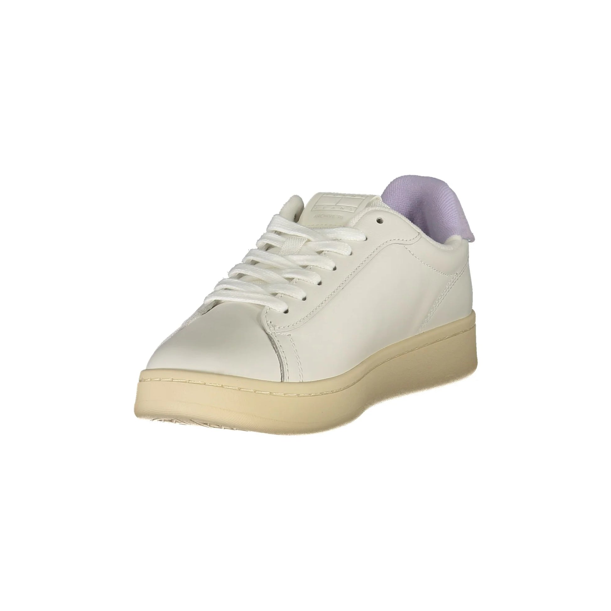 TOMMY HILFIGER Sneakers Donna Bianche con Dettagli in Glicine bianco - vista 3