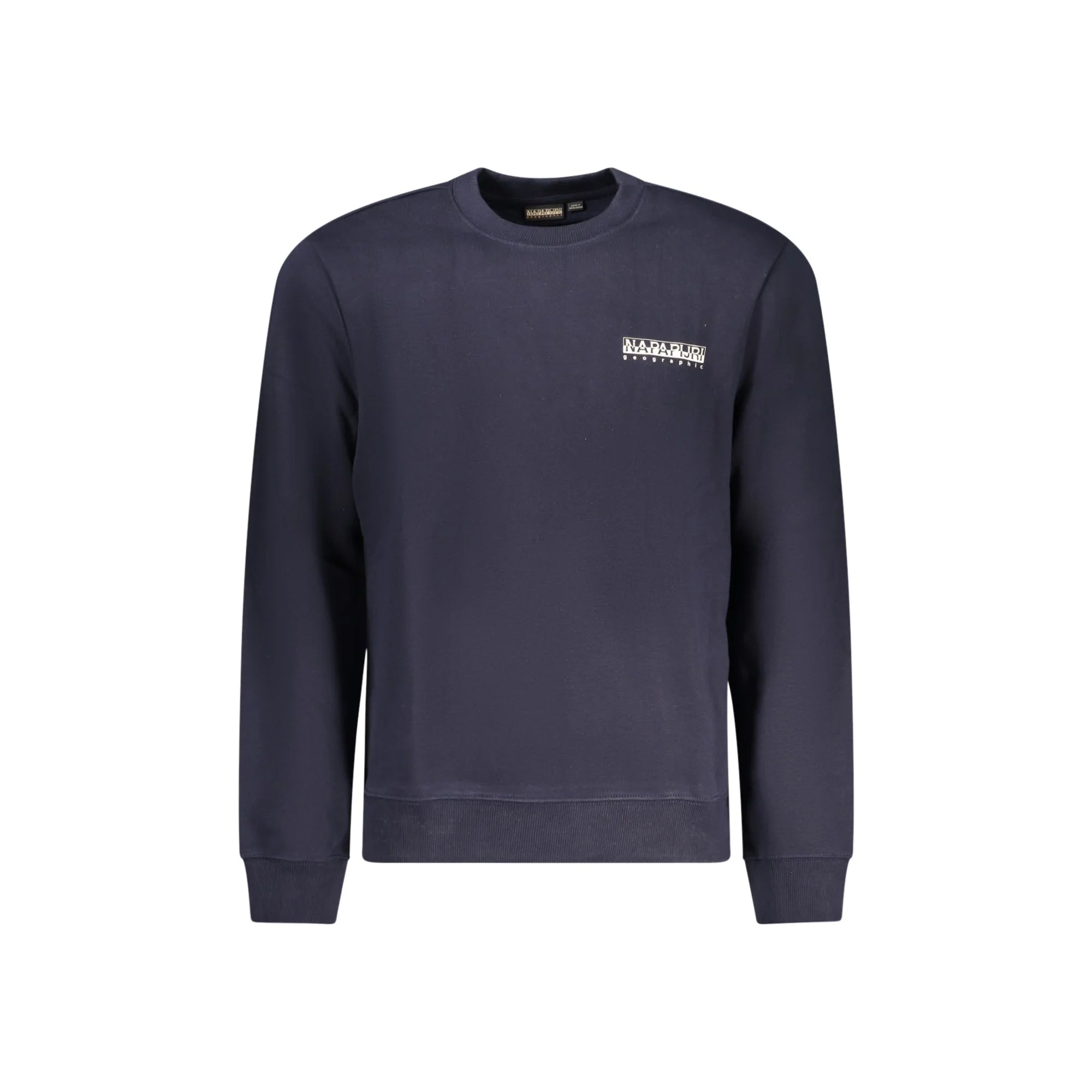 Napapijri Felpa Maniche Lunghe Uomo Blu Stampa Logo Felpe - foto prodotto