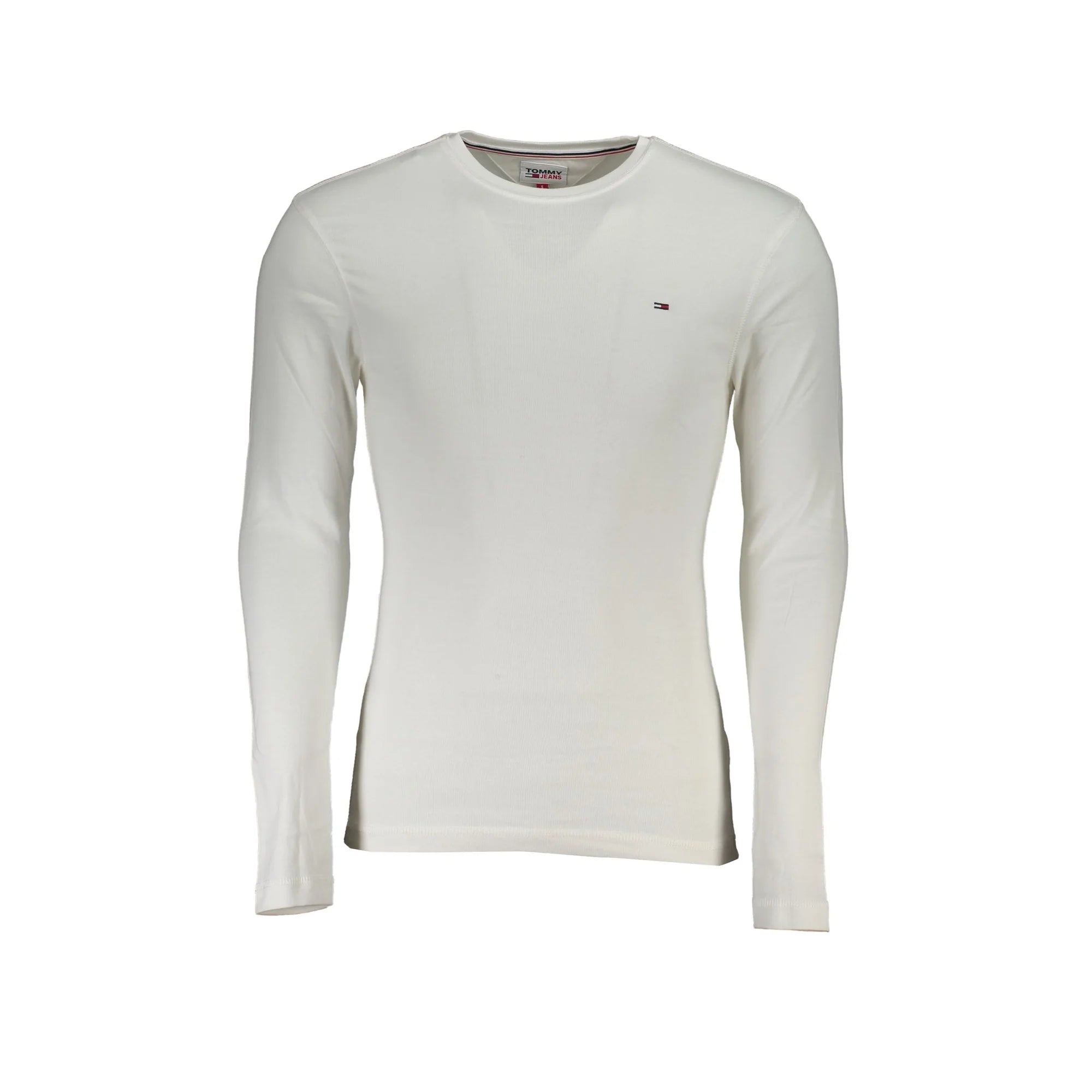 TOMMY HILFIGER T-SHIRT MANICHE LUNGHE UOMO BIANCO