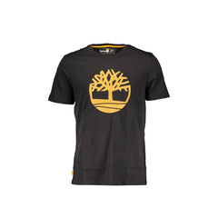 Timberland T-Shirt Maniche Corte Uomo Nera Stampa Logo