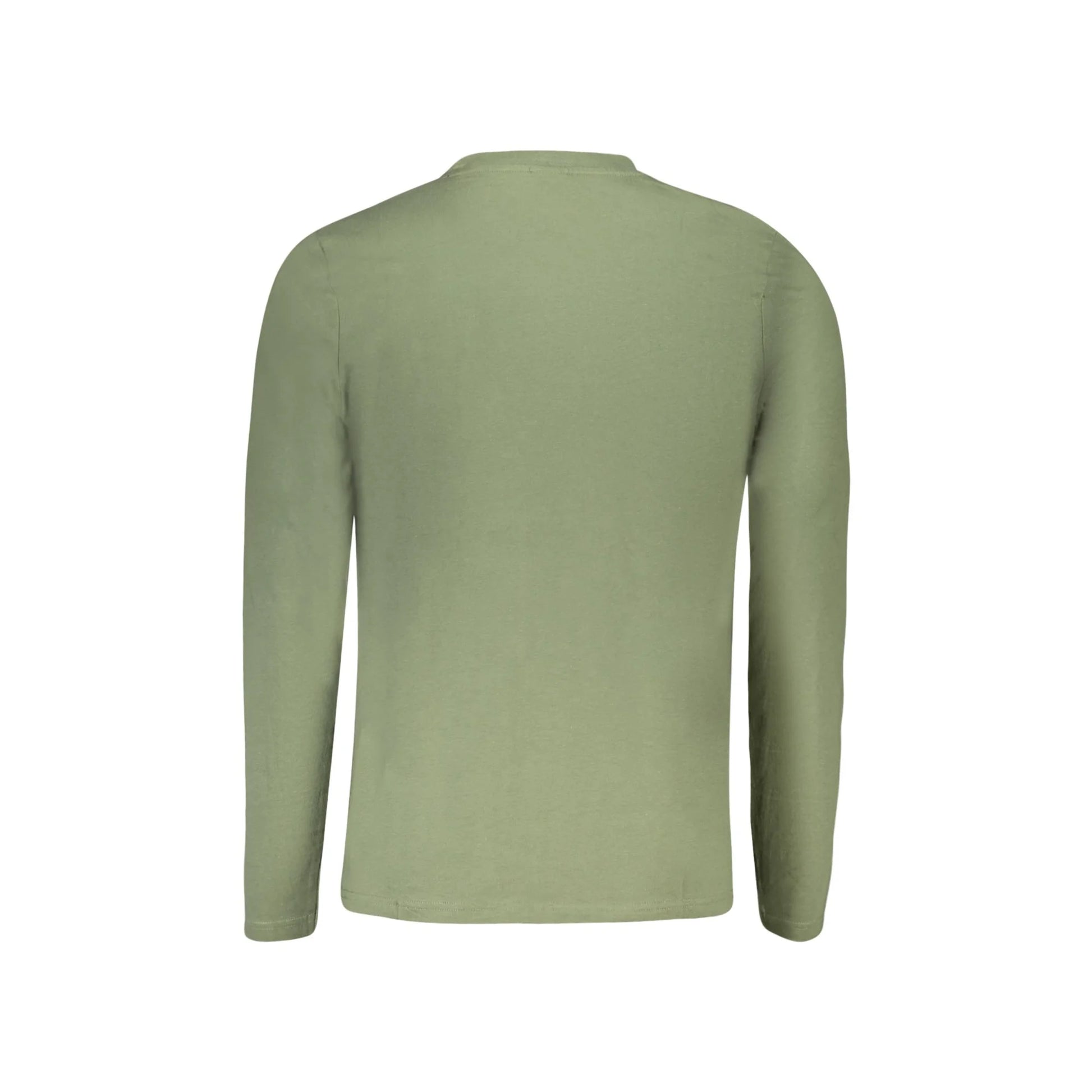 North Sails T-shirt Uomo Verde Maniche Lunghe Girocollo - vista 2