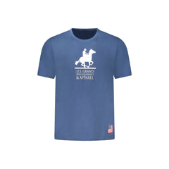 U.S. Grand Polo T-Shirt Maniche Corte Uomo Blu Stampa