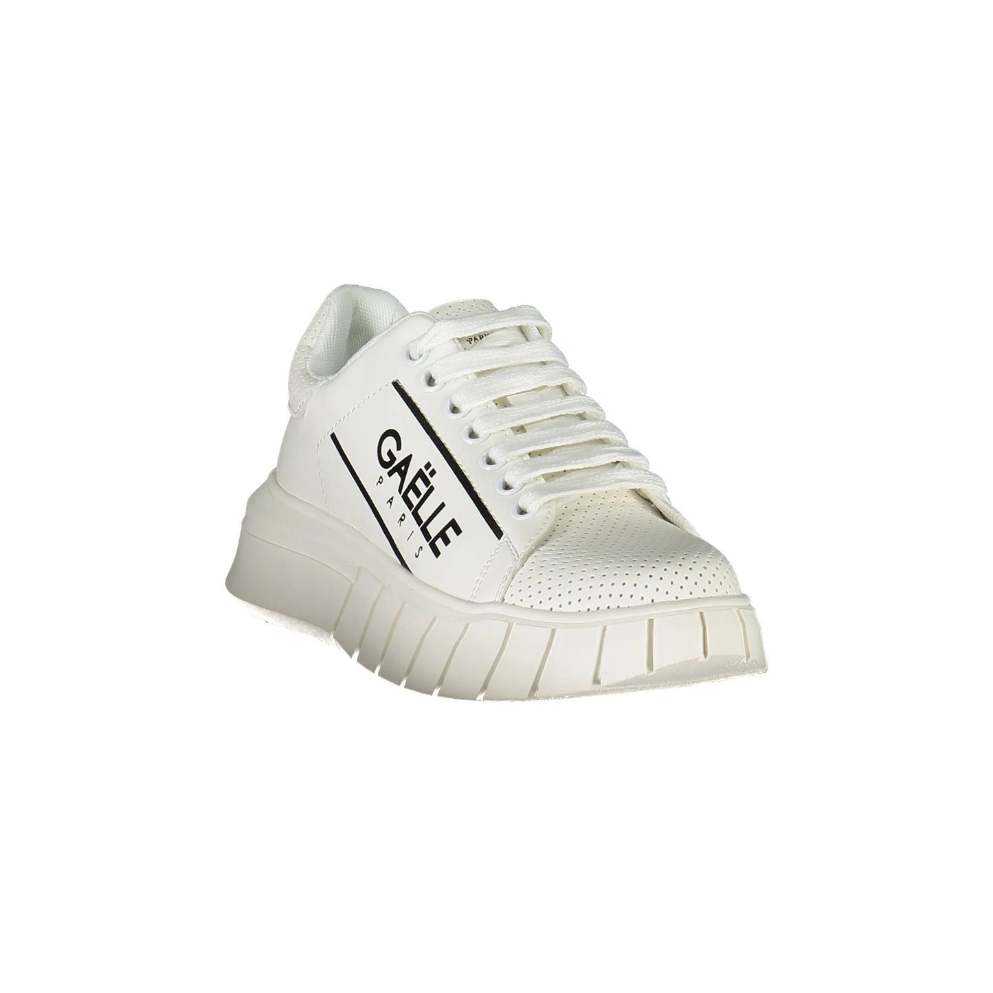 GAELLE PARIS Scarpe Sneakers Donna Bianche con Dettagli a Contrasto bianco - vista 2