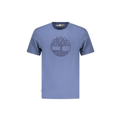 Timberland T-Shirt Μανίκια Κοντά Ανδρική Μπλε Εκτύπωση Λογότυπο