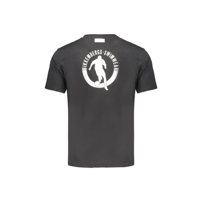 BIKKEMBERGS T-SHIRT MANICHE CORTE UOMO NERO