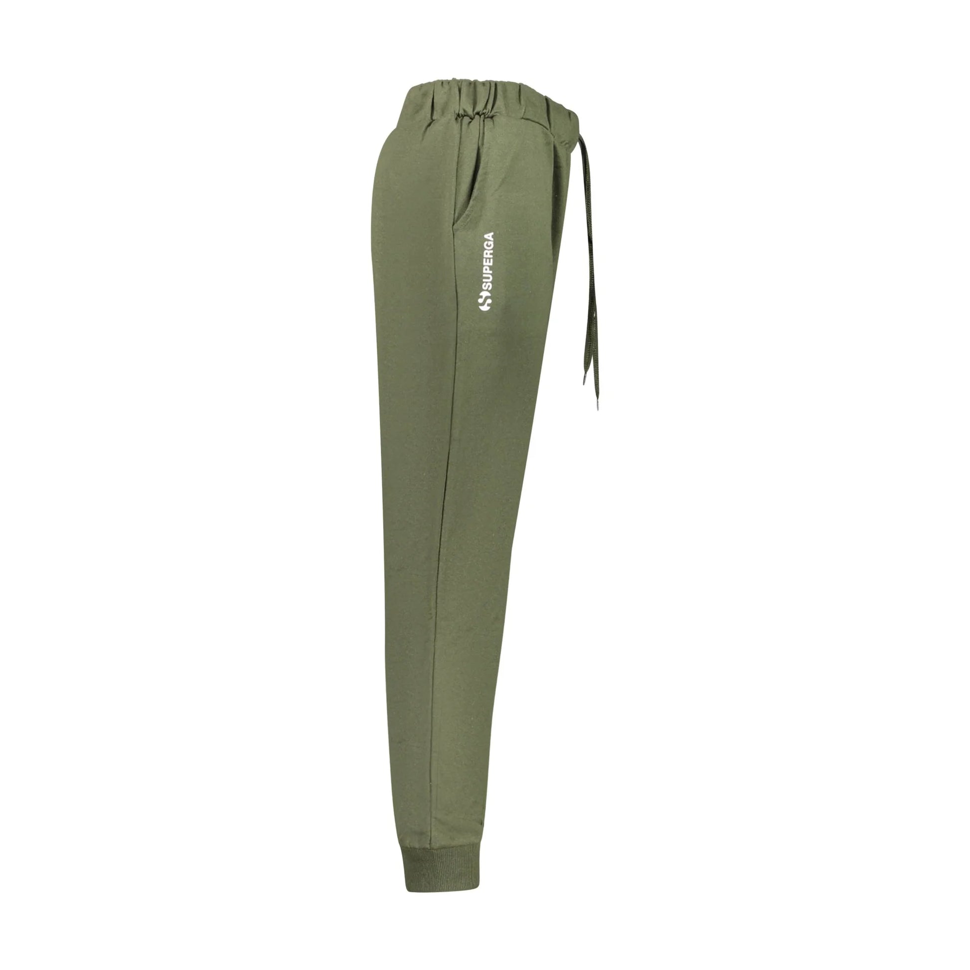 Superga Pantaloni Tuta Uomo Verde Stampa Logo - vista 3