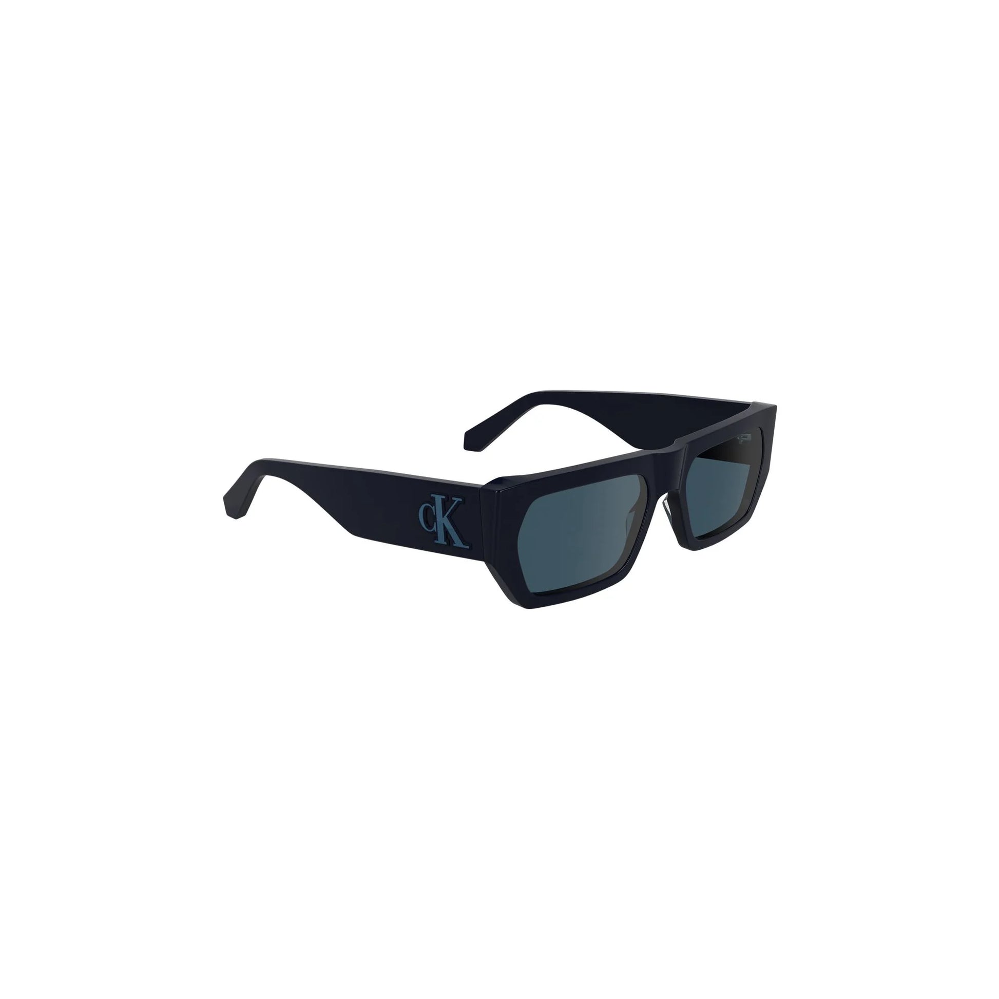 Calvin Klein Occhiali da Sole Donna Blu Lente Rettangolare Logo - vista 3