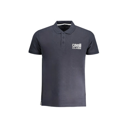 Cavalli Class Polo Maniche Corte Uomo Blu Stampa - foto prodotto
