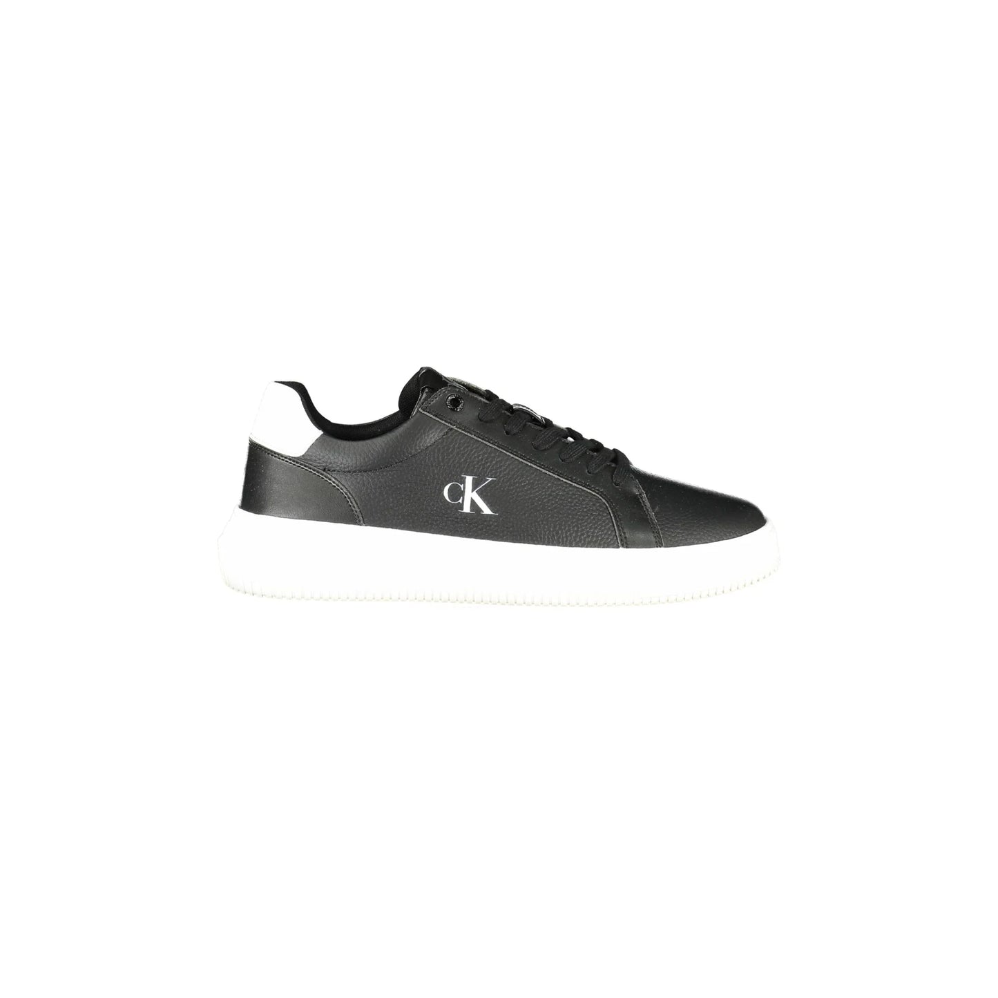 CALVIN KLEIN Scarpe Sneakers Uomo Nere con Dettagli Bianchi e Plantare Removibile Nero - foto prodotto