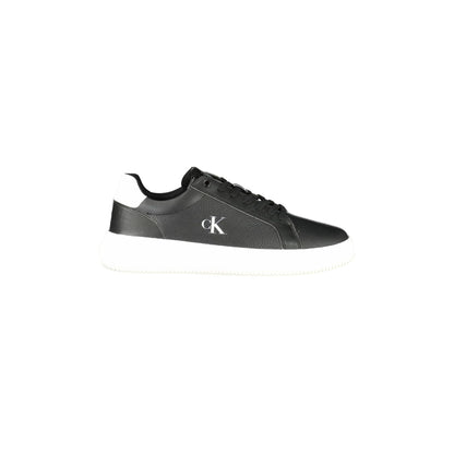 CALVIN KLEIN Scarpe Sneakers Uomo Nere con Dettagli Bianchi e Plantare Removibile Nero - foto prodotto