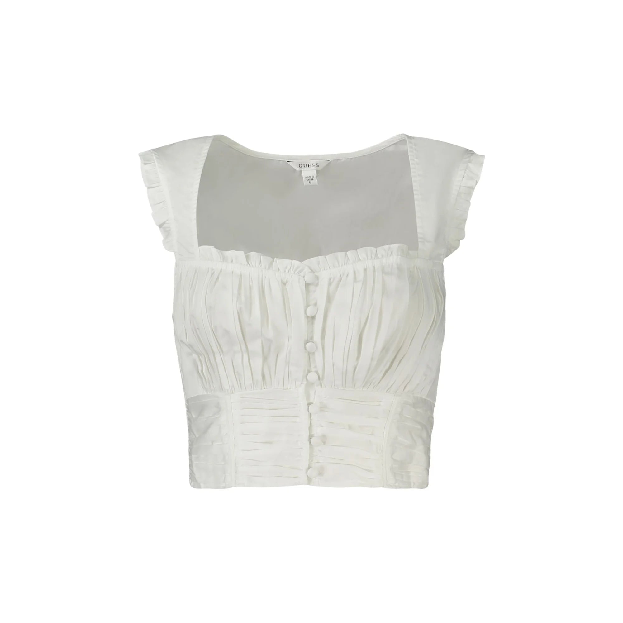 GUESS JEANS TOP DONNA BIANCO