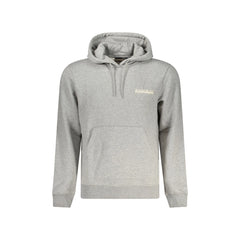 Napapijri Sudadera de Manga Larga Hombre Gris Estampado Logo