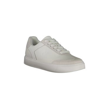 CALVIN KLEIN Sneakers Uomo Bianche con Lacci e Dettagli in Bianco - vista 2
