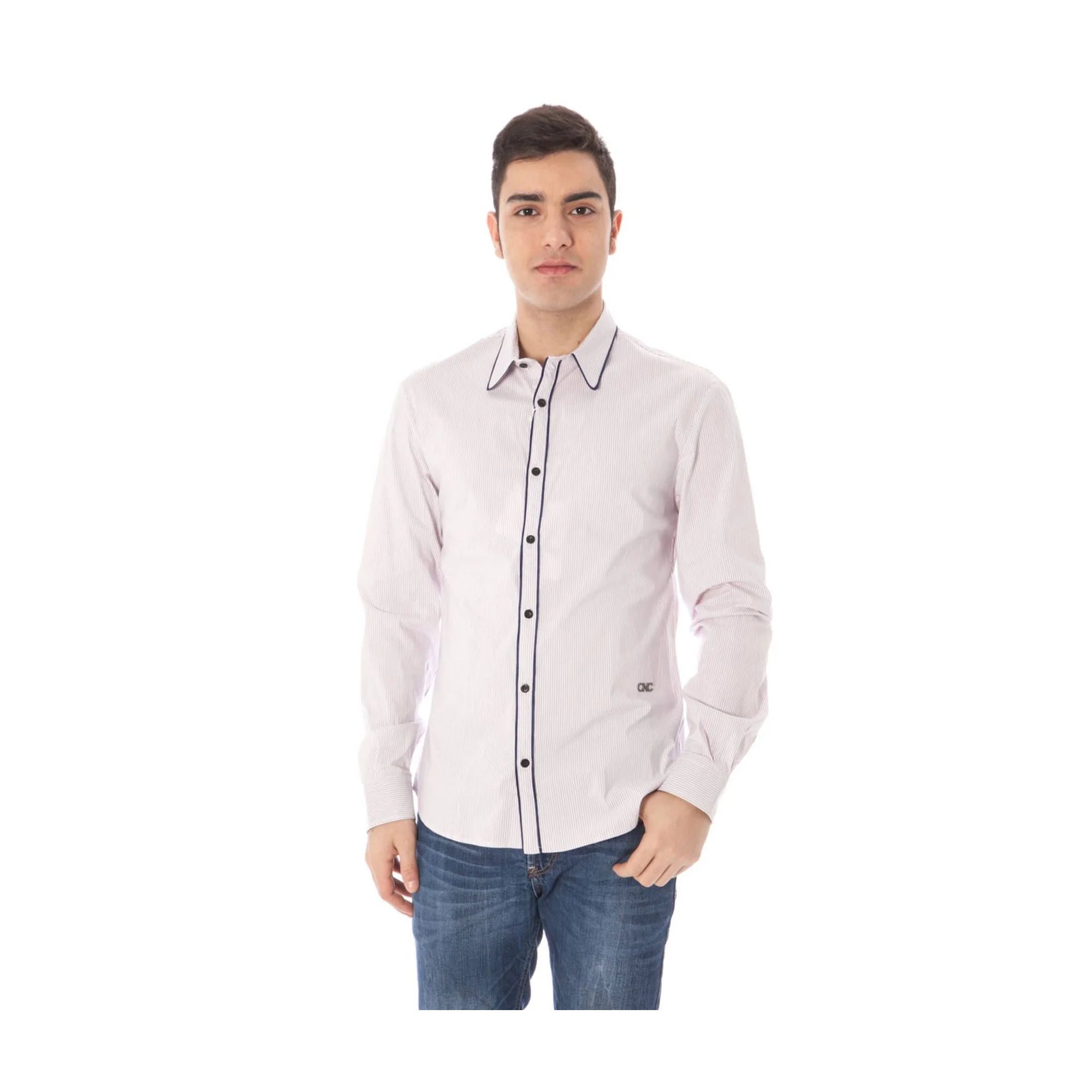 COSTUME NATIONAL CAMICIA MANICHE LUNGHE UOMO ROSA