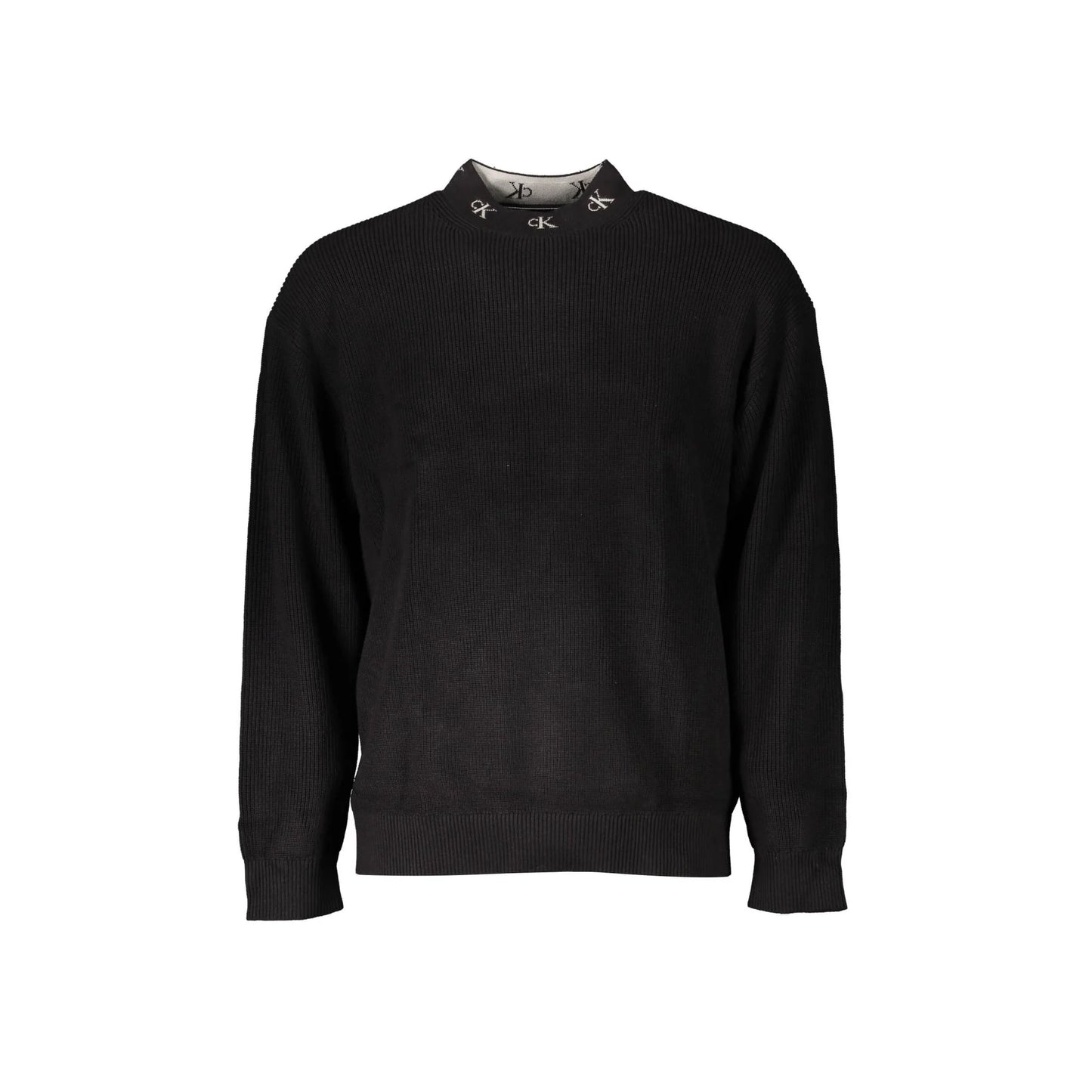 Calvin Klein Maglia Uomo Nera Ricamo Logo Maglie Nero - foto prodotto
