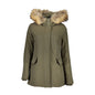Woolrich Giubbotto Maniche Lunghe Donna Verde Cappuccio con Pelo Rimovibile Giubbotti e Giacche - foto prodotto