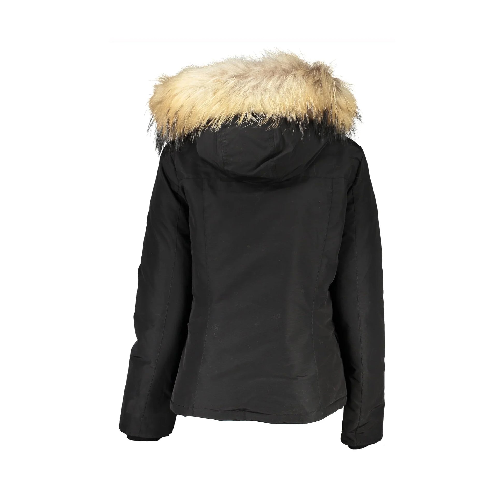 Woolrich Giubbotto Maniche Lunghe Donna Nero Cappuccio con Pelo Removibile Giubbotti e Giacche - vista 2