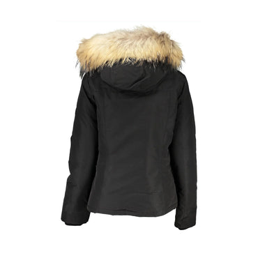 Woolrich Giubbotto Maniche Lunghe Donna Nero Cappuccio con Pelo Removibile Giubbotti e Giacche - vista 2