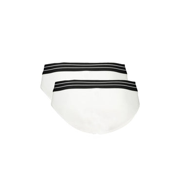 Cavalli Class Slip Uomo Bianco Bi-Pack Elastico Stampa Logo Intimo - vista 2