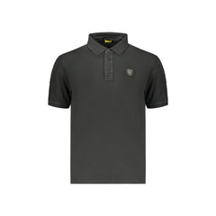 Blauer Apparel Polo Maniche Corte Uomo Nera Logo