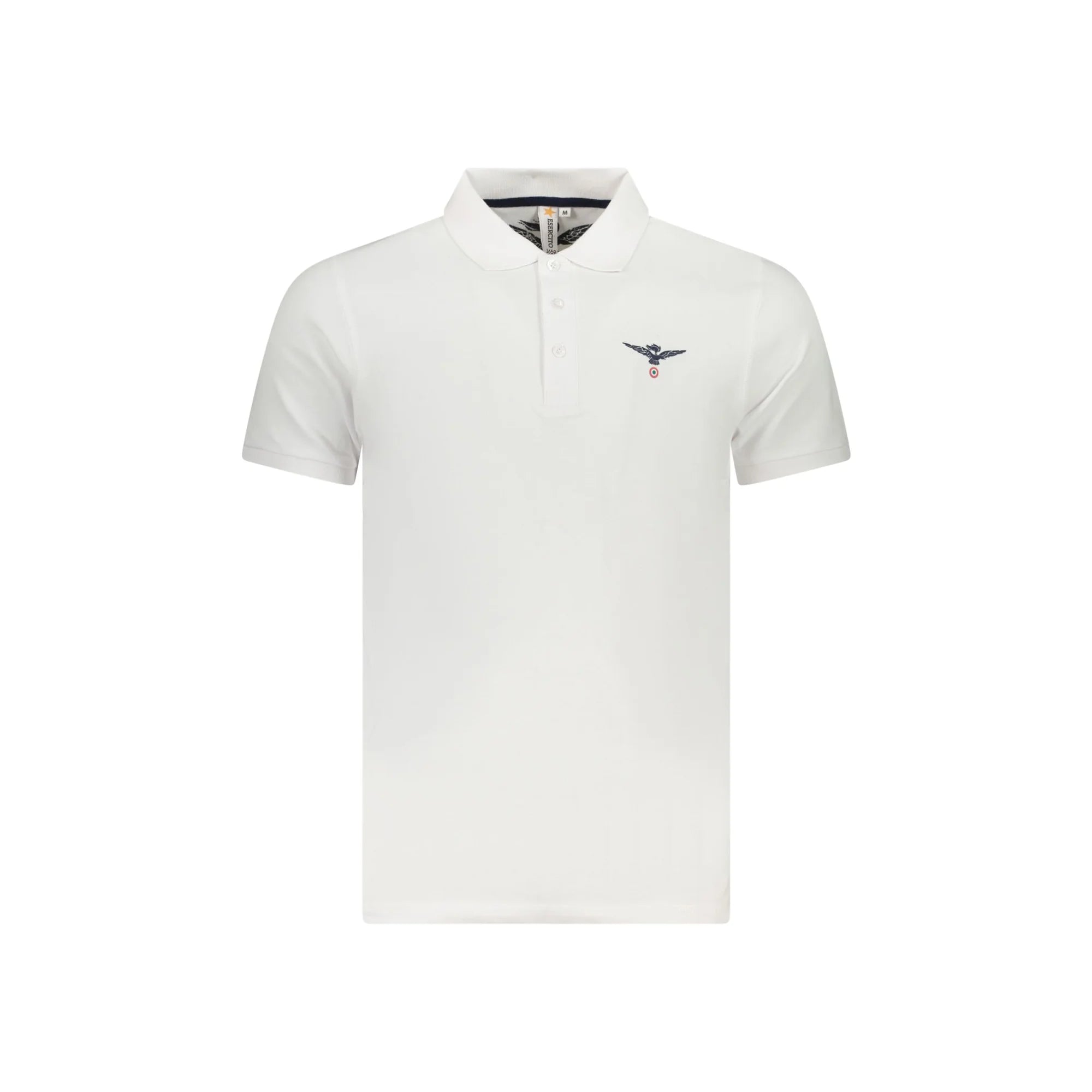 Accademia Militare Polo Maniche Corte Uomo Bianca Stampa Logo Bianco - foto prodotto