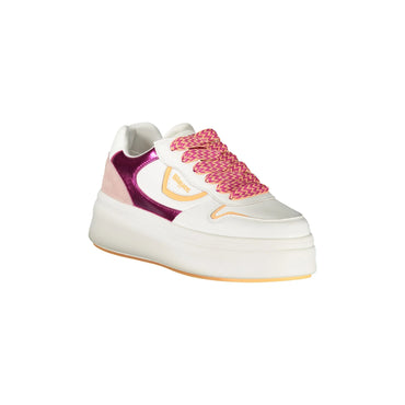 Blauer Sneakers donna bianco