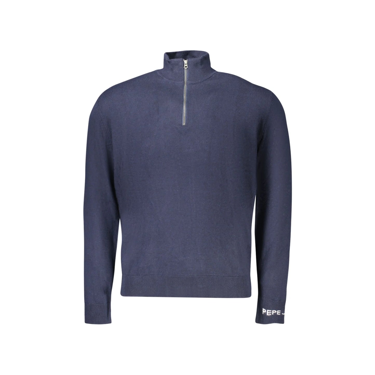 Pepe Jeans Maglia Uomo Blu Mezza Zip Maniche Lunghe Logo Maglie - foto prodotto