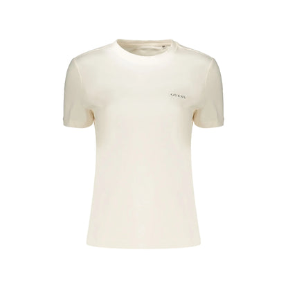 GUESS JEANS T-SHIRT MANICHE CORTE DONNA ROSA