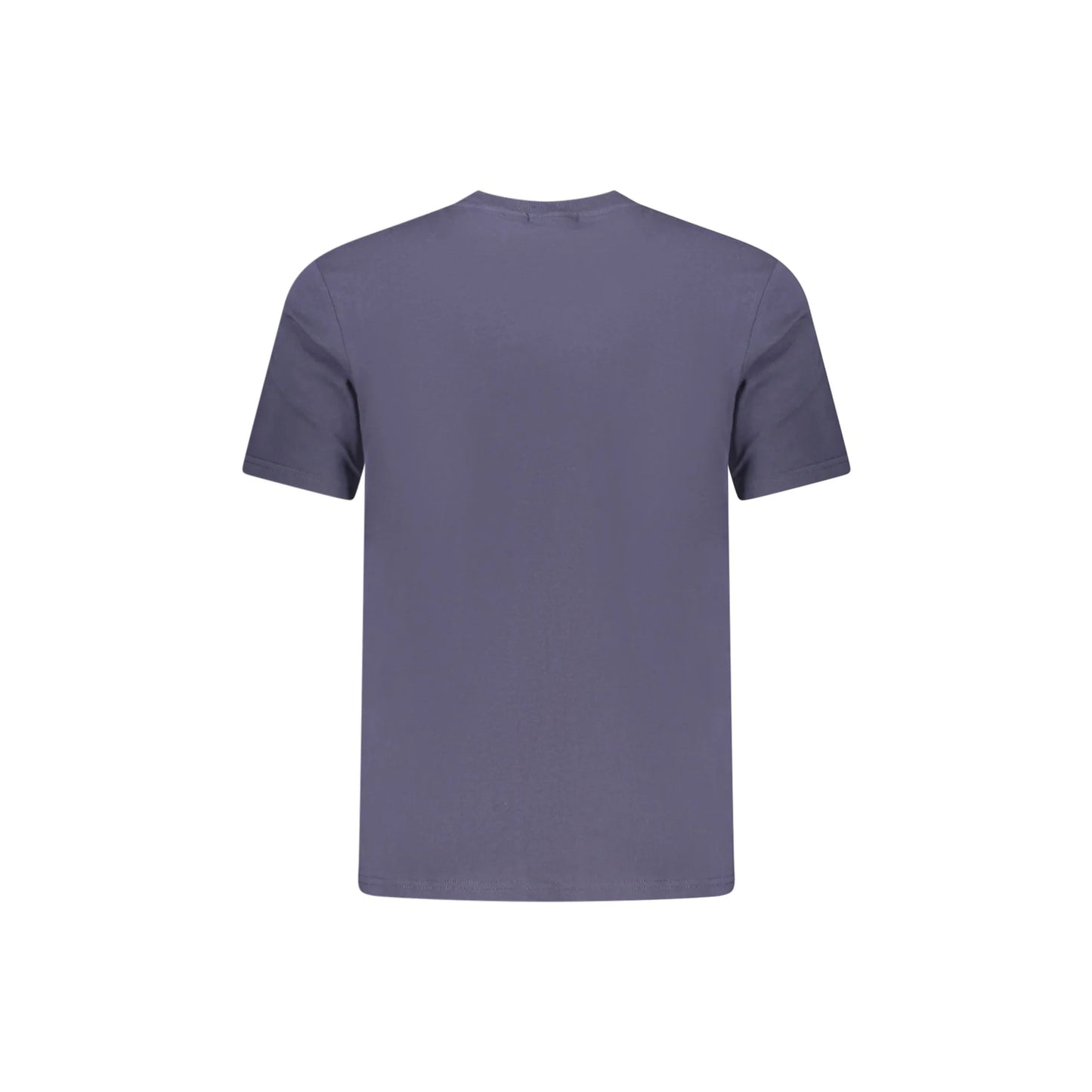 Napapijri T-Shirt Uomo Blu Maniche Corte Girocollo Stampa Logo - vista 2