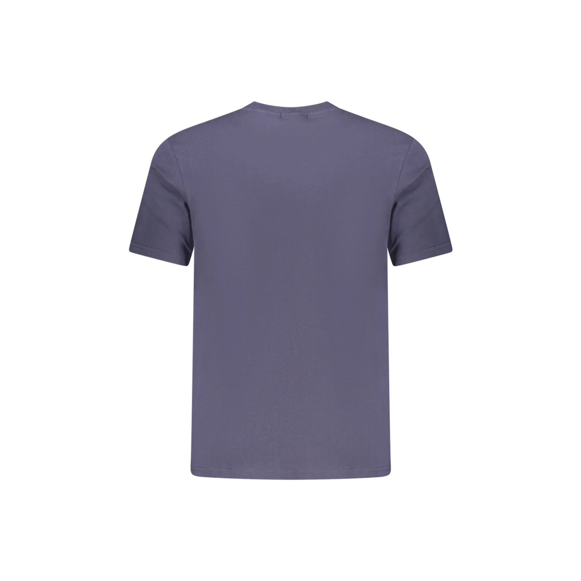 Napapijri T-Shirt Uomo Blu Maniche Corte Girocollo Stampa Logo - vista 2