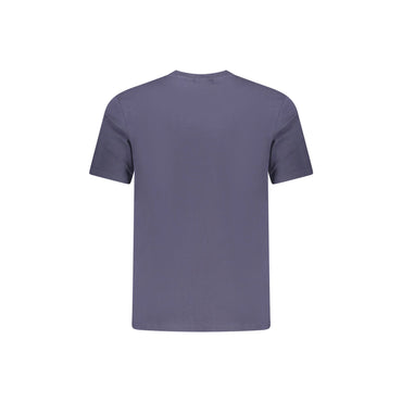 Napapijri T-Shirt Uomo Blu Maniche Corte Girocollo Stampa Logo - vista 2