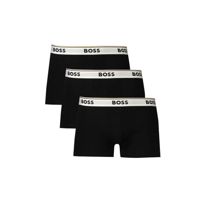 Boss Boxer Uomo Nero Stampa Logo Intimo - foto prodotto