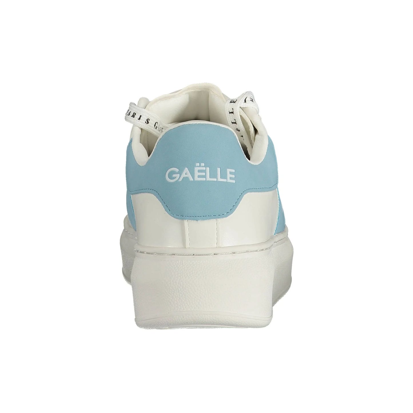 GAELLE PARIS Scarpe Sneakers Donna Bianche con Rialzo e Dettagli a Contrasto bianco - vista 2