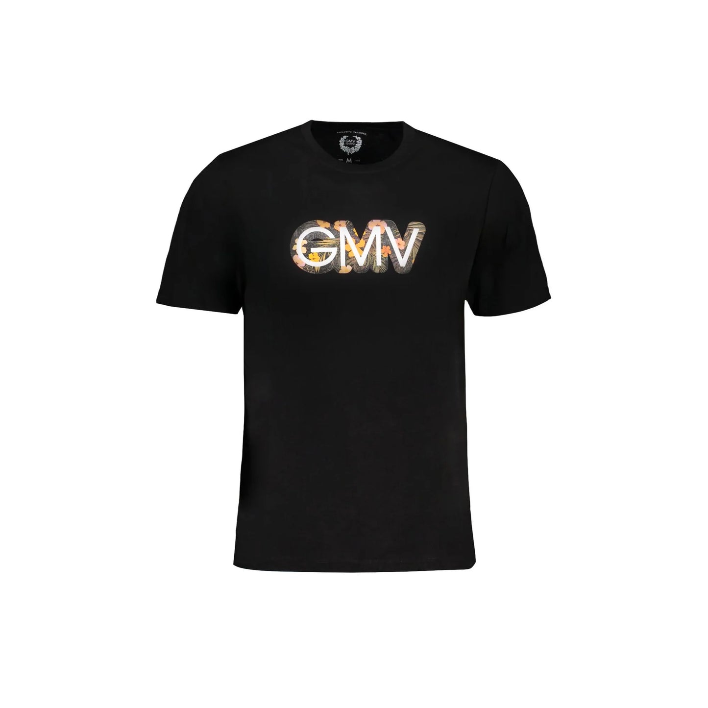 Gian Marco Venturi T-Shirt Maniche Corte Uomo Nera Stampa Logo Nero - foto prodotto