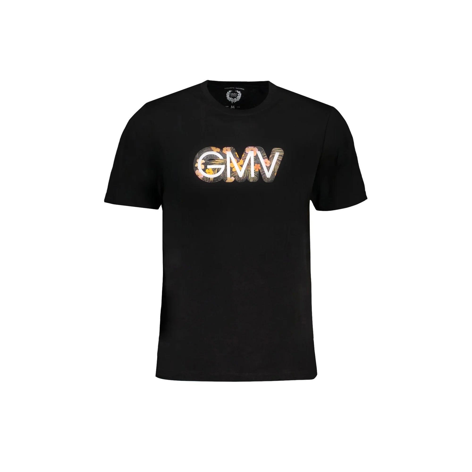 Gian Marco Venturi T-Shirt Maniche Corte Uomo Nera Stampa Logo Nero - foto prodotto