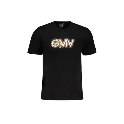 Gian Marco Venturi T-Shirt Maniche Corte Uomo Nera Stampa Logo Nero - foto prodotto