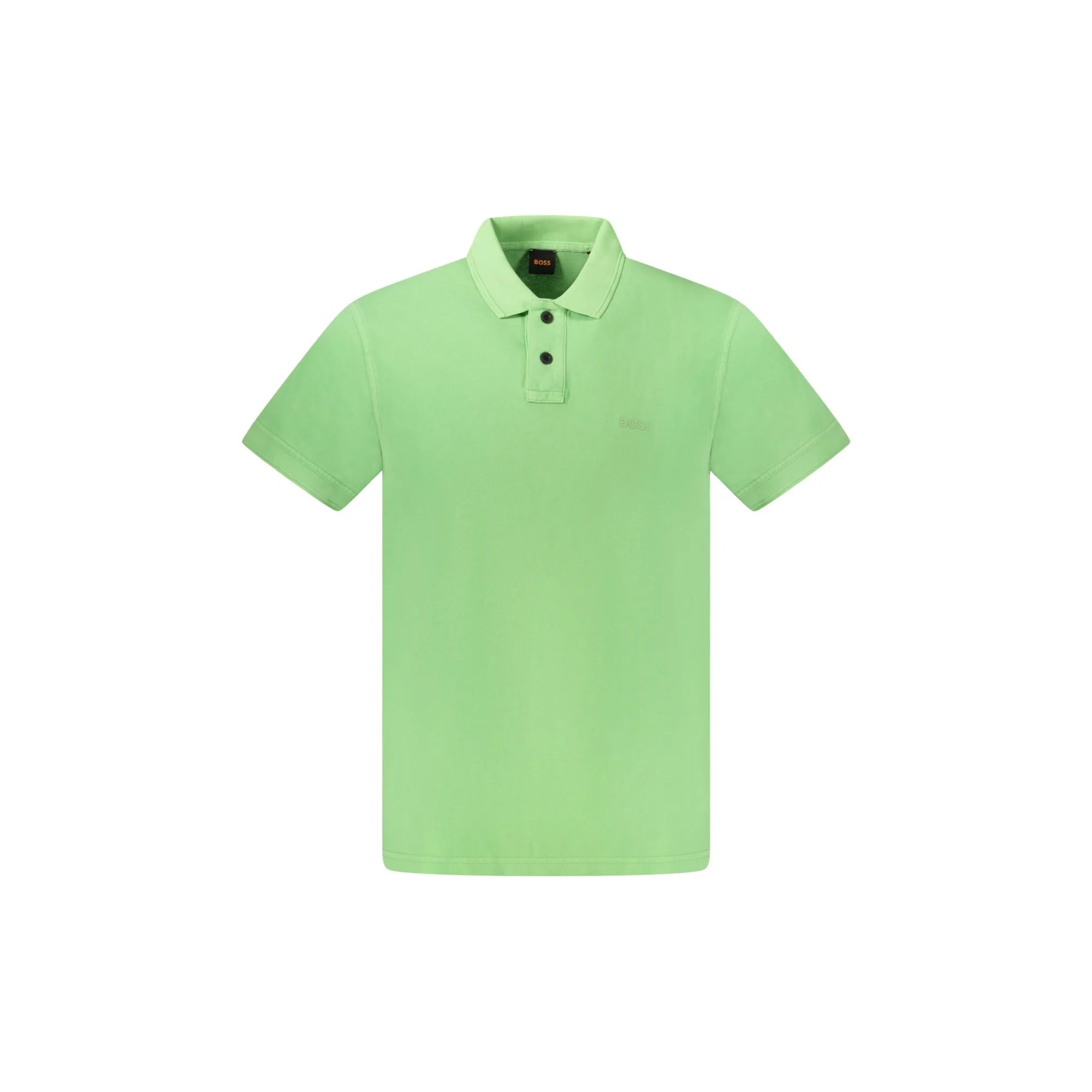 HUGO BOSS POLO MANICHE CORTE UOMO VERDE