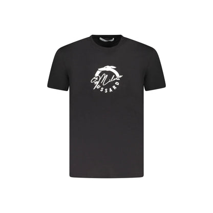 Trussardi T-Shirt Maniche Corte Uomo Nera Stampa Logo Nero - foto prodotto