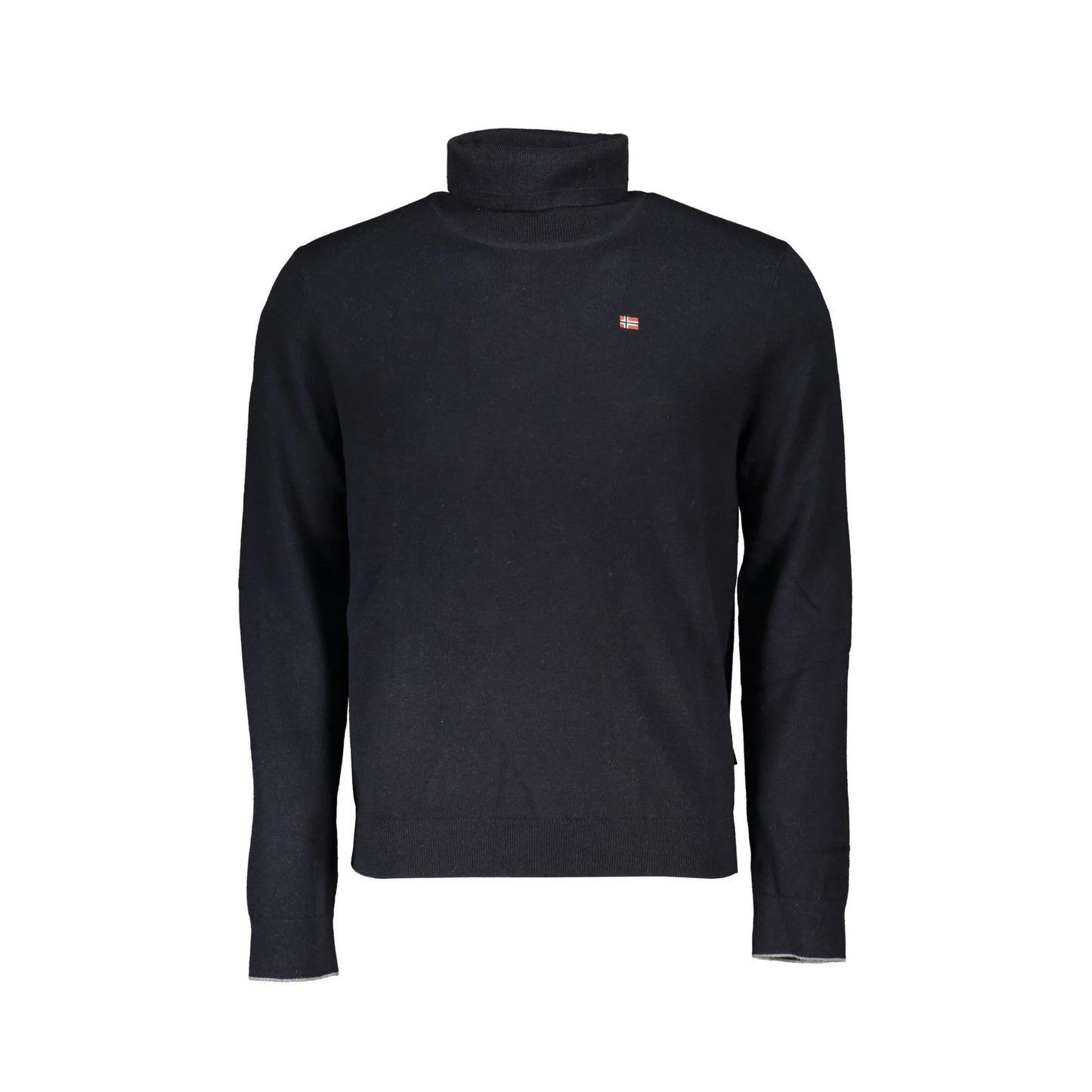 Napapijri Maglione Uomo Nero Ricamo Maglie - foto prodotto