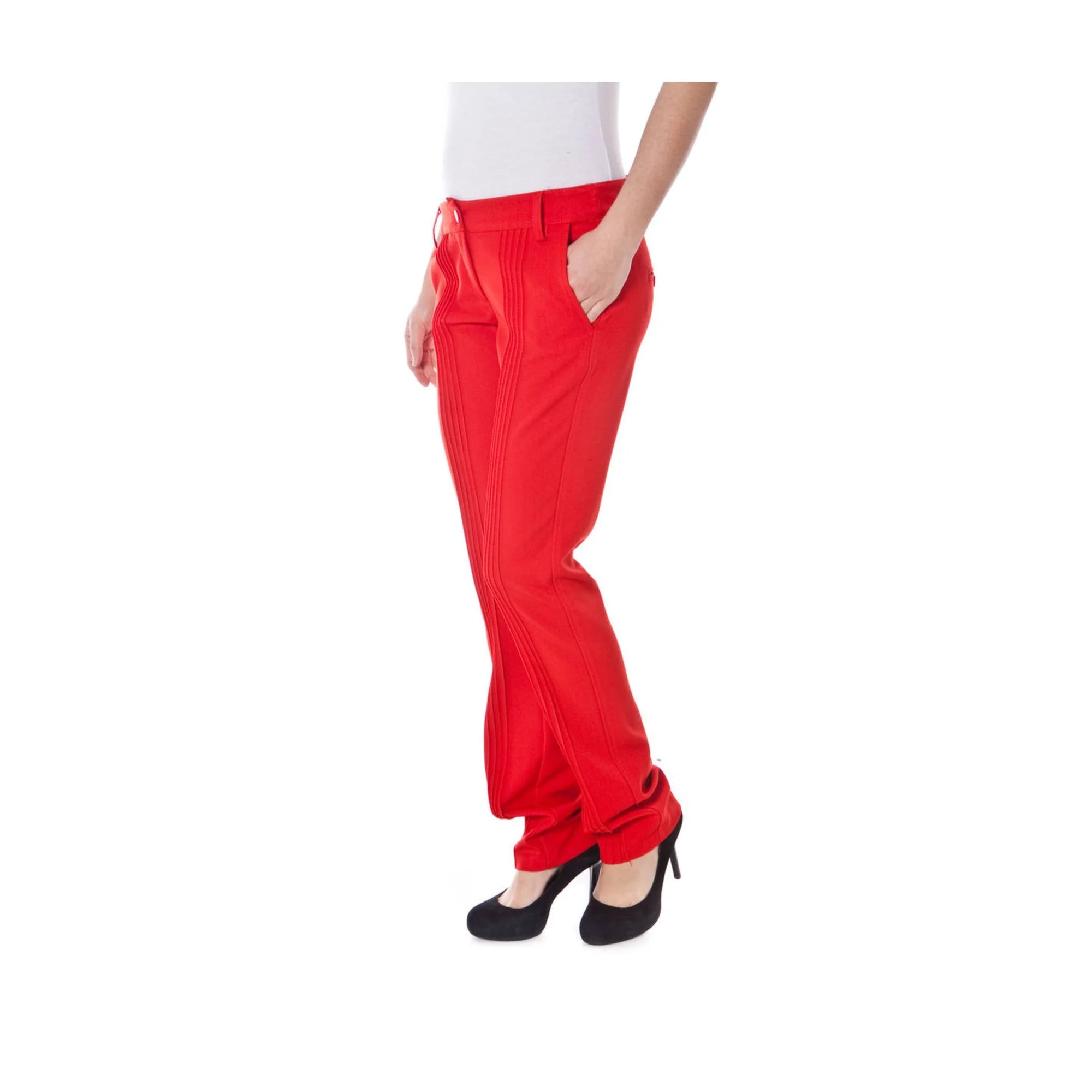 DENNY ROSE PANTALONE DONNA ROSSO
