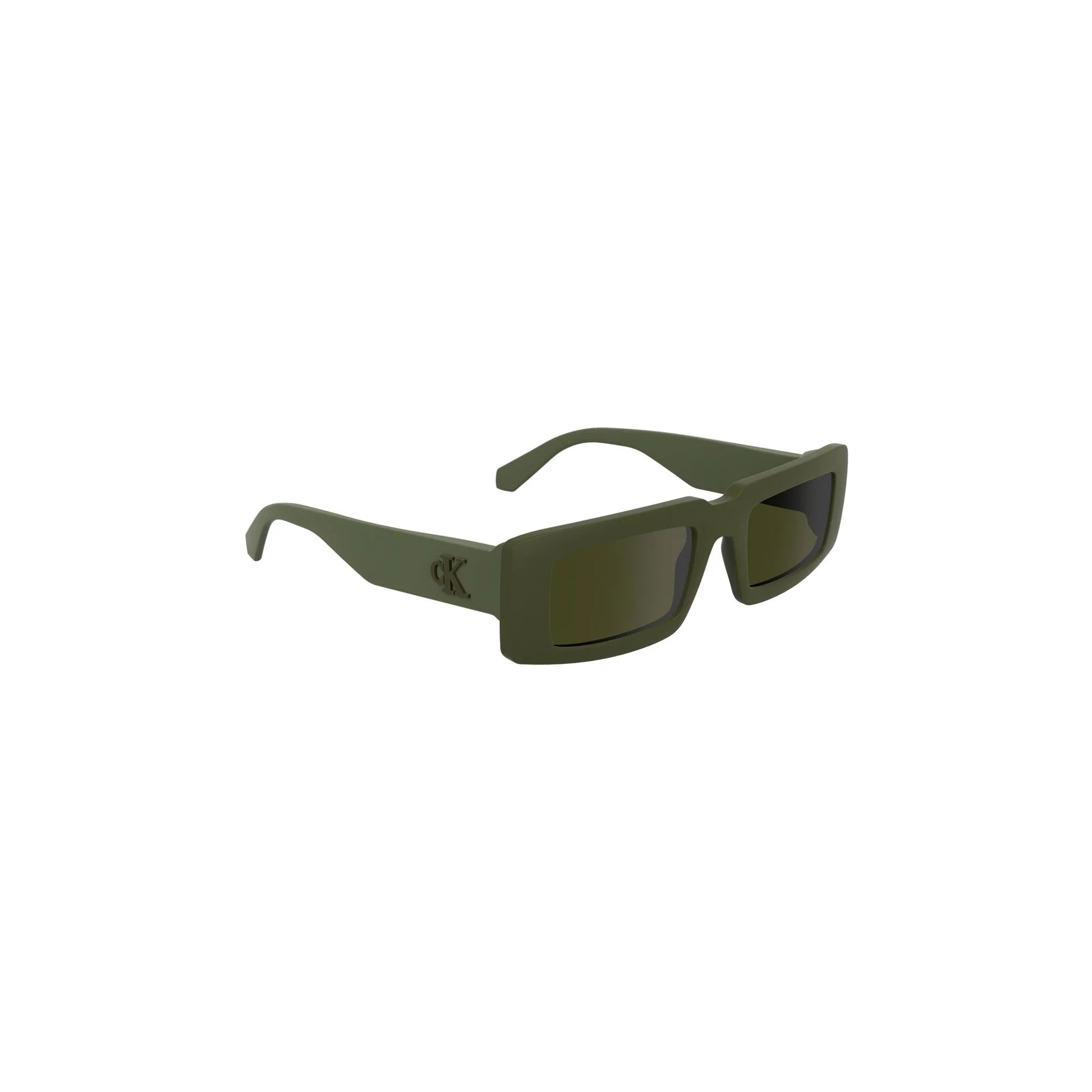 Calvin Klein Occhiali da Sole Donna Verde Lente Rettangolare Logo - vista 3