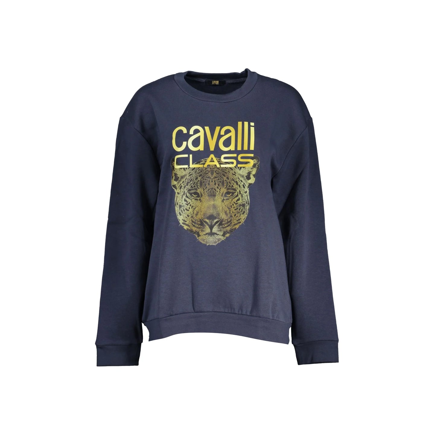 Cavalli Class Felpa Donna Blu Girocollo con Logo Felpe - foto prodotto