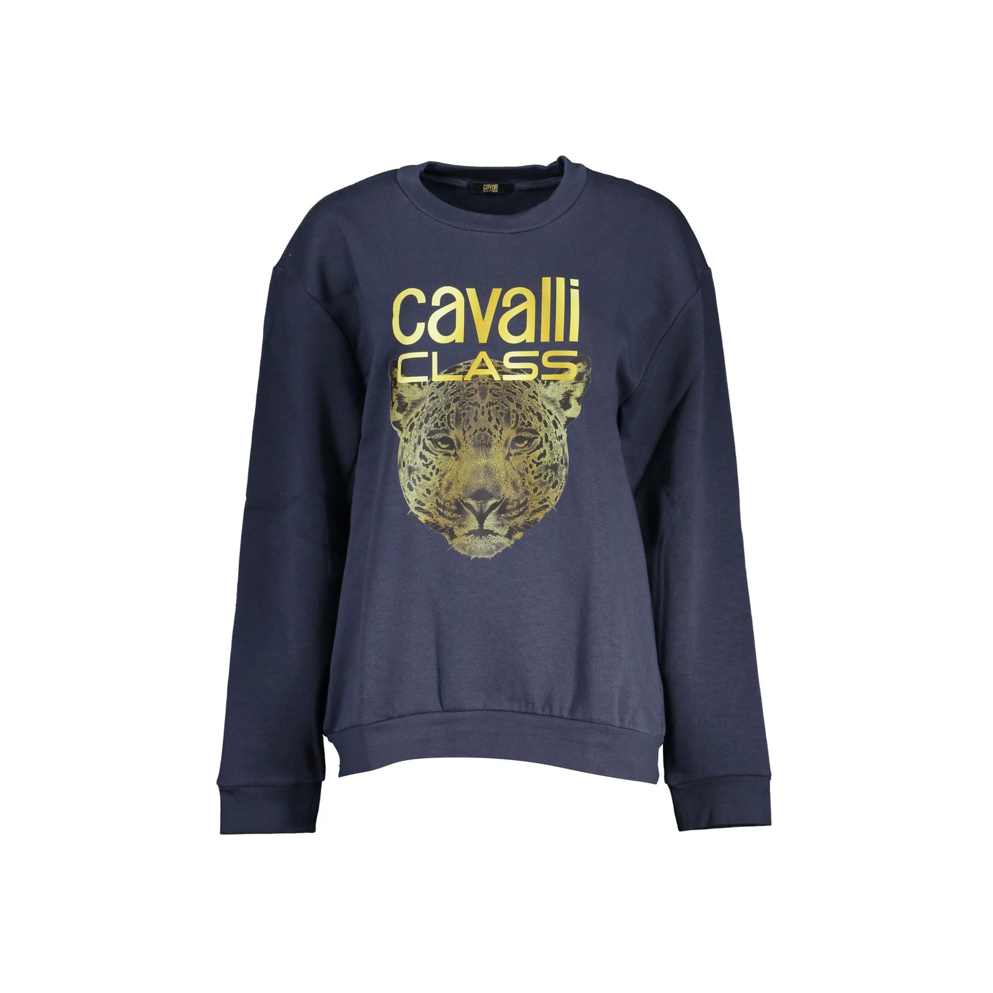 Cavalli Class Felpa Donna Blu Girocollo con Logo Felpe - foto prodotto