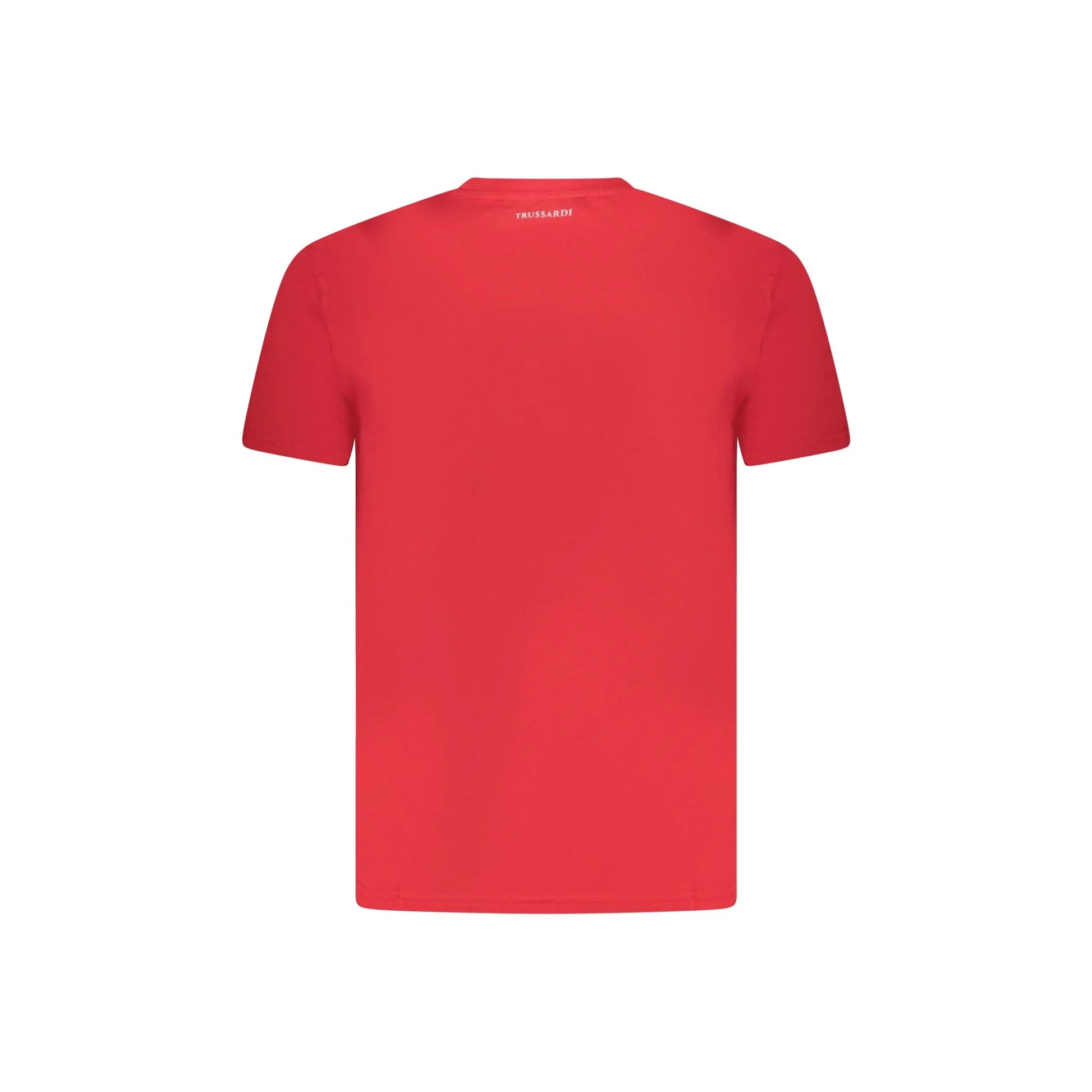 Trussardi T-Shirt Maniche Corte Uomo Rossa Stampa Logo rosso - vista 2