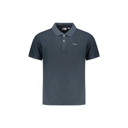 PEPE JEANS POLO MANICHE CORTE UOMO BLU