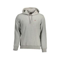 Napapijri Sweat Homme Gris à Capuche avec Logo