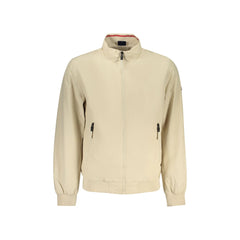 Norway 1963 Veste Manches Longues Homme Beige Fermeture Éclair Logo