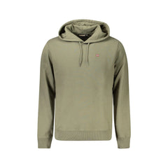 Napapijri Sweat Homme Vert à Capuche avec Logo