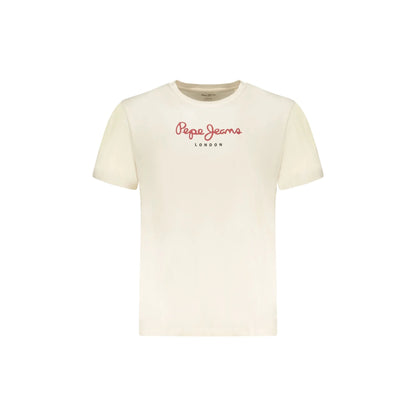 Pepe Jeans T-Shirt Maniche Corte Uomo beige Stampa Logo - foto prodotto
